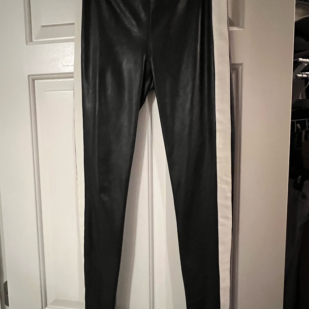 David Lerner Black Top with White Label Detail